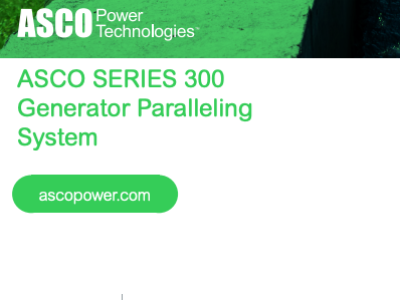 ASCO SERIES 300 Generator Paralleling System - Brochure